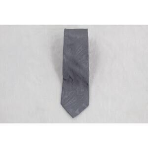 Michael Kors Mens Silk Blend Paisley Pattern Dress Tie Silver Grey 100% Silk